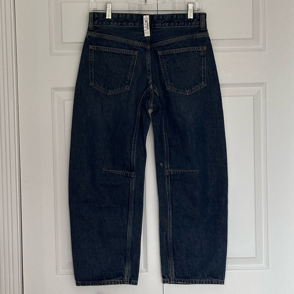 NEW MADEWELL The Petite Darted Barrel-Leg Jean Danver Wash Rigid Denim Size 25P - Picture 5 of 8